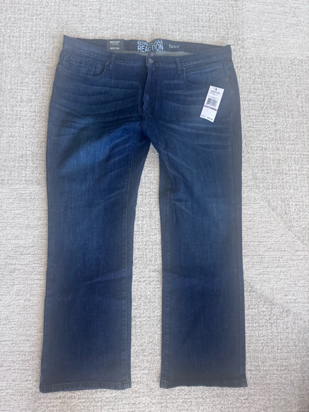 Kenneth Cole dark blue bootcut jeans